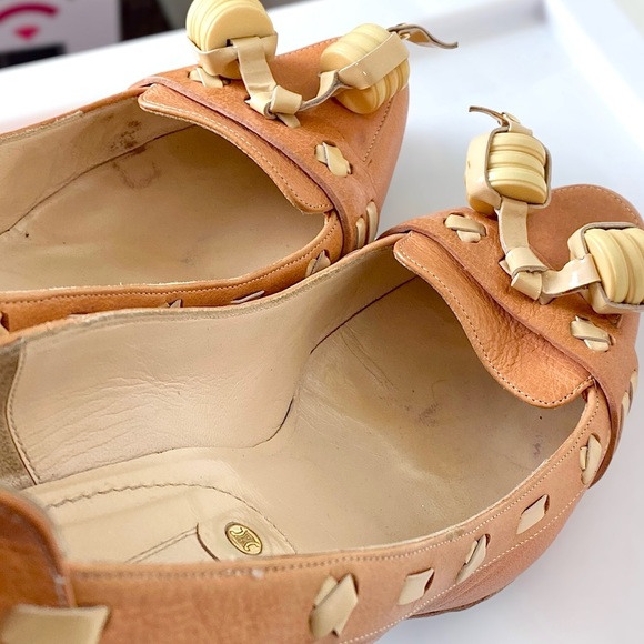 CELINE Vintage Leather Loafer Heels - Picture 6 of 14